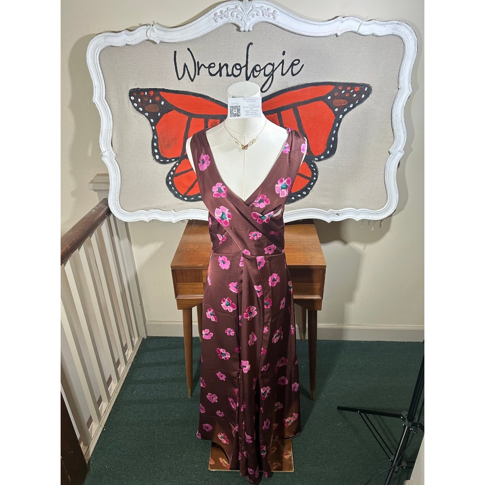 Ann Taylor Loft Floral Maxi Halter Dress | NWT Romantic Occasion Dress | Size 12